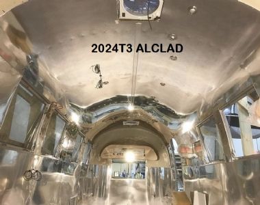 Aircraft and Vintage camper building supplies - .020 2024T3 alclad aluminum  coil